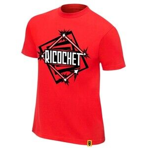 New Ricochet NXT Tee T-Shirt Red WWE Authentic Mens Size XL Deadstock